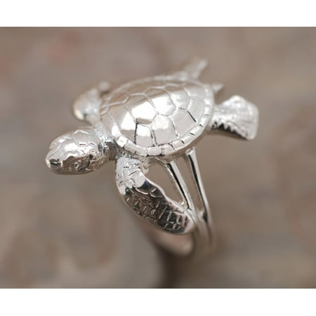 Sterling Silver Details about Beautiful Sea Turtle Ring Sterling Silver Details about Beautiful Sea Turtle Ring
